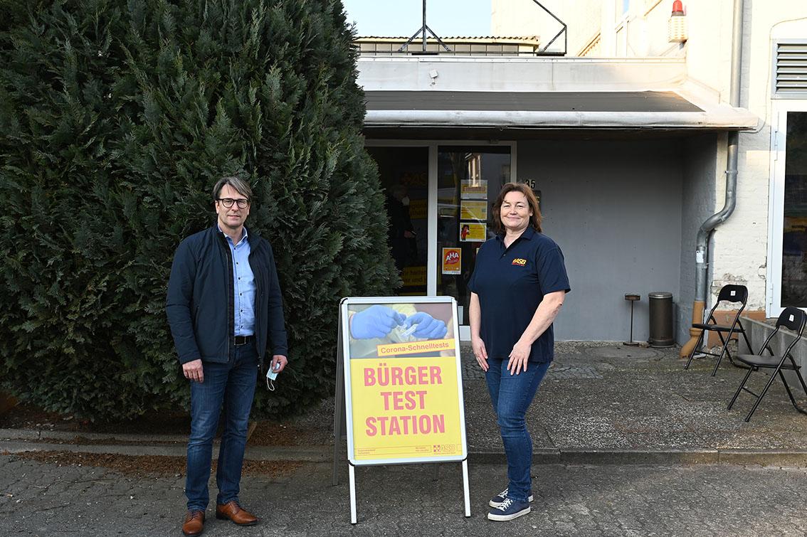 ASB-Schnelltest-Station nahm in Heiligenhafen Betrieb auf